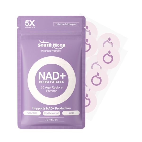 NAD+ Transdermal Patches, Anti-Aging &amp; Cellular Support, 30 Pieces