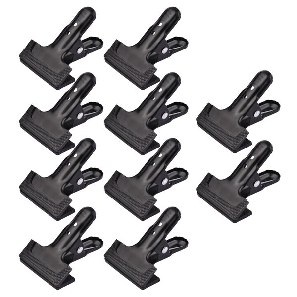 10 Pieces Photography Backdrop Clamps with Rubber Protection