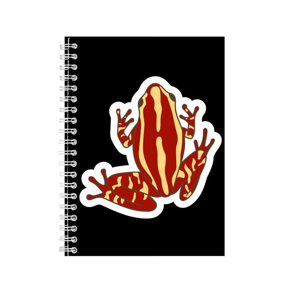 Camo A5 Notebook Spiral and Lined Frog Lovers Graphic Toad Notepad Gift 198