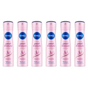 NIVEA Pearl &amp; Beauty Anti-perspirant Deodorant Spray, 6x150ml