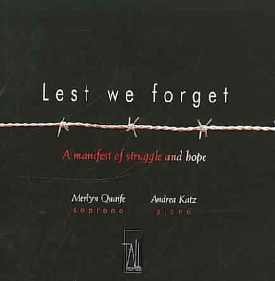Lest We Forget:Manifest of Struggle a - (Import CD)
