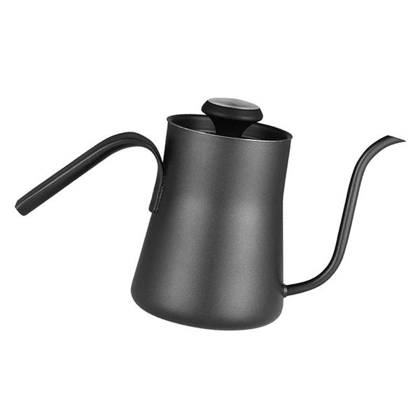 550 Ml Stainless Steel Drip Kettle with Goose Neck Thermometer Pour Rust-P