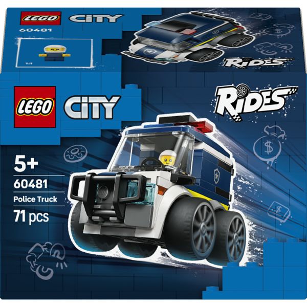 LEGO® City Rides – Police Truck Toy Building Set 60481