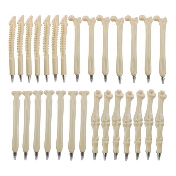28Pcs Bone Ballpoint Pen For Halloween Doctor Nurse School Party