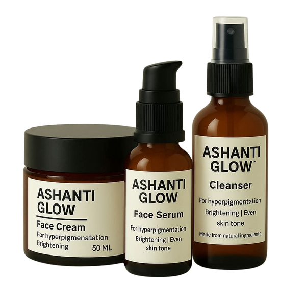 Ashanti Glow 3 Step Set - Cleanser, Face Serum &amp; Face Cream