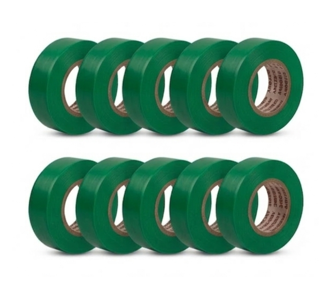 10 Pack Green PVC Insulation Tape - SiRCONY