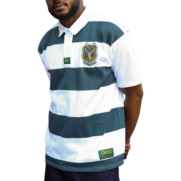 CA Supporters Jersey White/Green Stripe