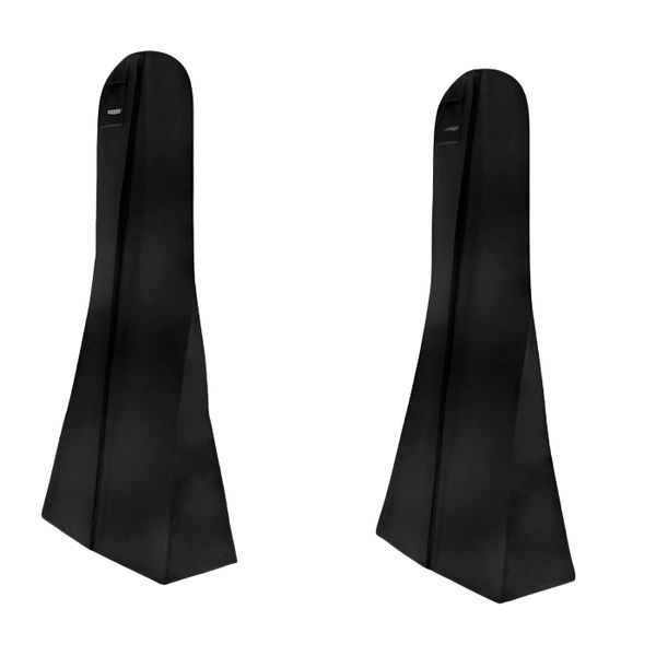 2 Pack Breathable Full Length Dress Wedding Gown Cover with Pockets - Black