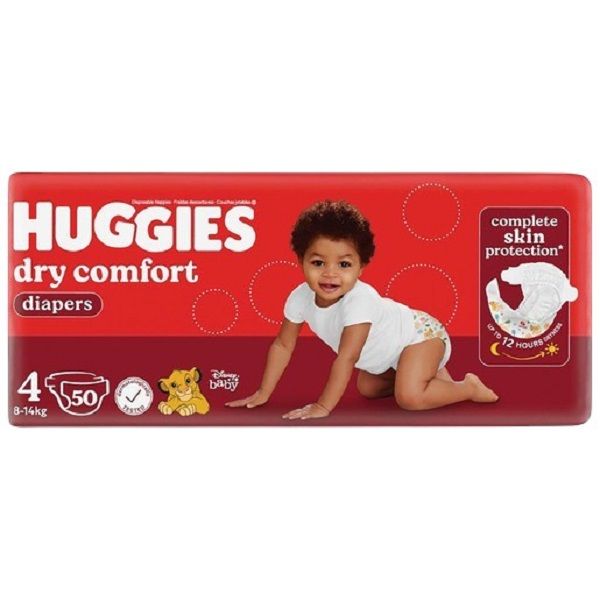 Huggies - Dry Comfort Size 4 Maxi Pack 50's