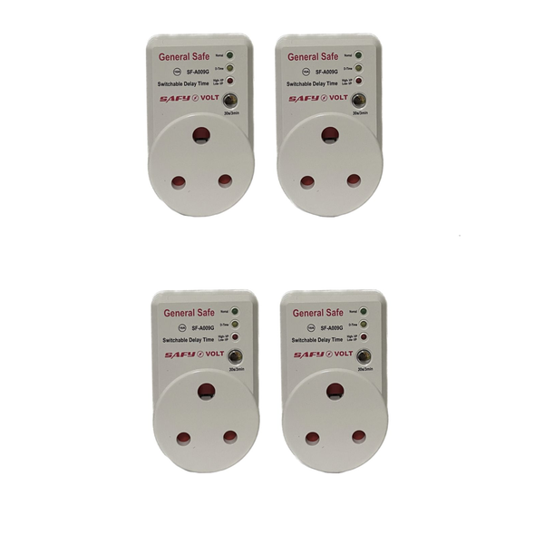4 Pack Safy General Safe - Surge Protector Plug