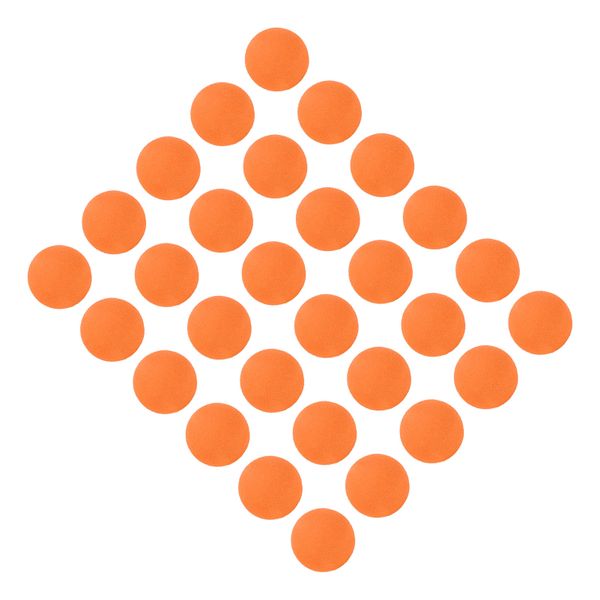 Golf Practice Balls - 30 Piece, 21.5mm, Orange EVA Foam