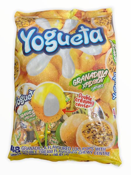 Yogueta Lollipops - Granadilla Xplosion with Double Cream Centre