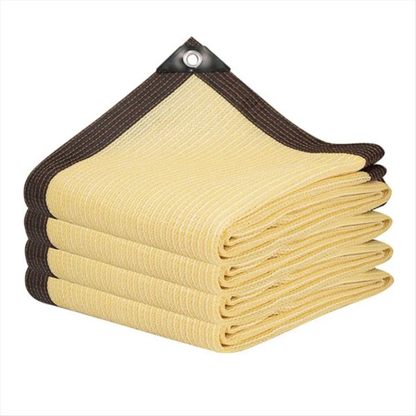 Uv Protection Beige Shade Net Garden Balcony Plant Shed Shade Sail C