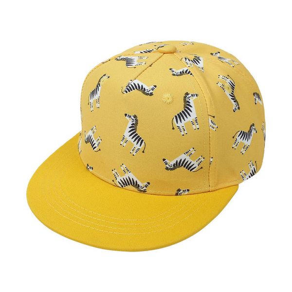 Cool Cat Flat Cap/Hat for Boys with Zebra Graphic