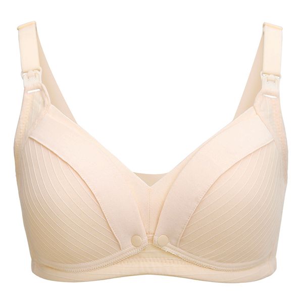 Unicoo Cotton Soft Nursing Bra - Pink - C Cup