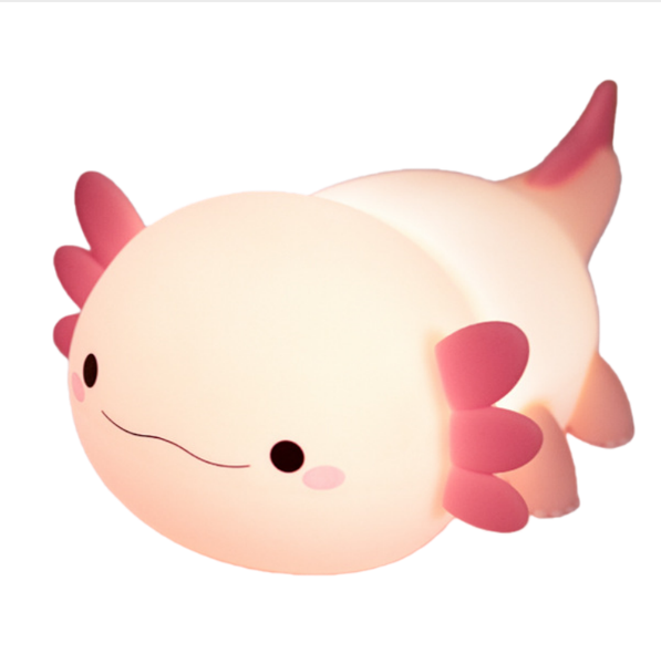 Cute Axolotl Night Light for Kids