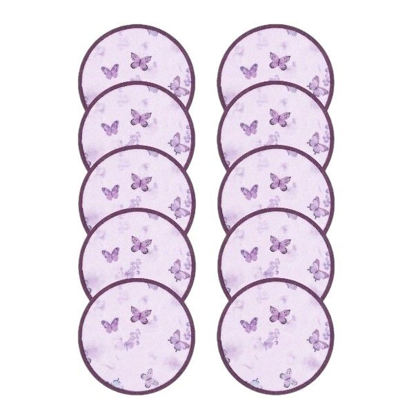 Reusable Makeup Remover Pads with Laundry Bag - Purple