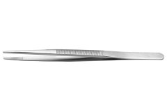 Ideal-Tek (121.SA) Tweezer, Straight, Round, Stainless Steel, 160mm