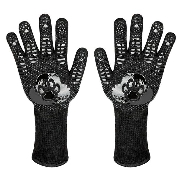 Extra Long Heat Resistant BBQ Gloves For Grilling And Baking