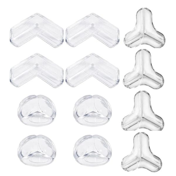 12 Pack Large Clear Corner Protectors for Baby Proofing Furniture