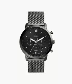 Fossil Neutra Chrono Smoke Stainless Steel Mesh Watch - FS5699