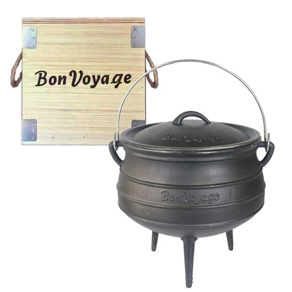 Bon Voyage No. 2 Cast Iron Potjie Pot 6 Liter