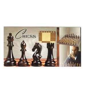 3-in-1 Chess, Checkers and Backgammon Board Game Toy