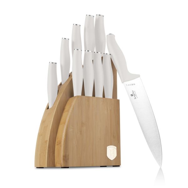 Berlinger Haus 10-Piece Knife Set with Bamboo Stand - Sahara