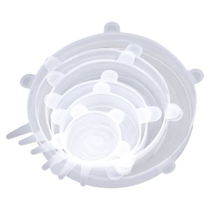 Regent Flexible Silicone Bowl Covers - 6 Pack Set