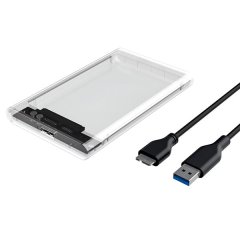 2.5-Inch Portable USB 3.0 Hard Drive Clear Case