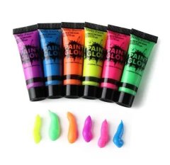Body Paint Glow Paint Neon 25ML 6 Set Gift Star