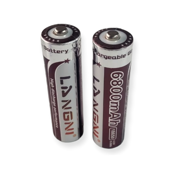 18650 Rechargeable Lithium Battery 6800mAh x 2