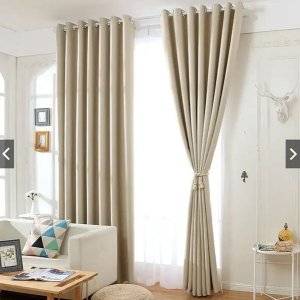 DOT Readymade 60% Blackout Eyelet Curtain-Cream