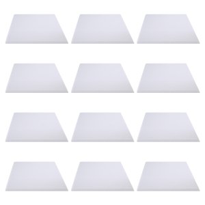 Self-Adhesive Acoustic Panels 12 Pack,12 x 12 x 0.4 inch ,White