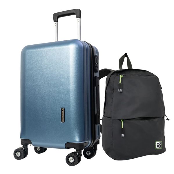 Sydney Hard Shell Carry-On Travel Suitcase 55cm Luggage Set with Backpack
