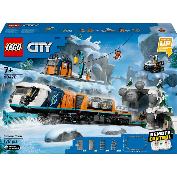 LEGO® City Explorers’ Arctic Polar Express Train Toy Vehicle Set 60470