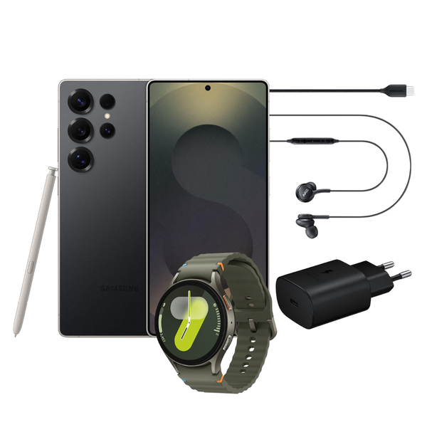 Samsung Galaxy S25 Ultra 5G 256GB DS - Titanium Black Exclusive Bundle Deal