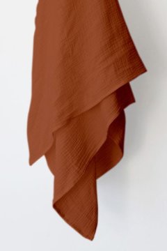 Phlo Studio- Rust Muslin Swaddle Blanket