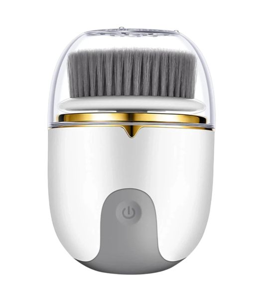 Facial Cleansing Brush, Waterproof Electric Scrubber with 3 Heads