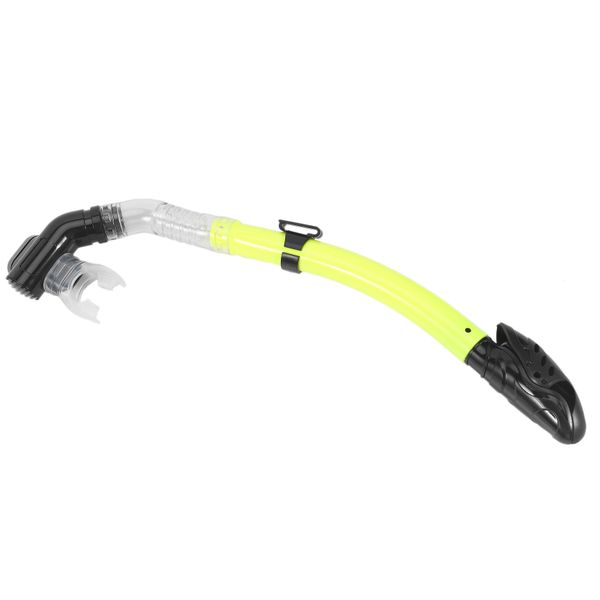Silicone Snorkel Full Dry Underwater Sports Diving Equipment Yellow