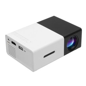 Portable YG300 Mini LED Projector - Black