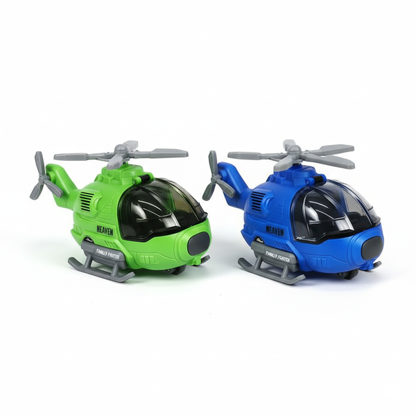 2Pcs Inertial Off-Road Helicopter Toy for Kids, In 3 Colors