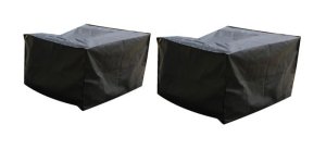 Patio Solution Covers Armchair Cover Twinpack in Ripstop - UV Charcoal