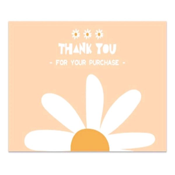30 Piece - Floral Thank You Business Cards