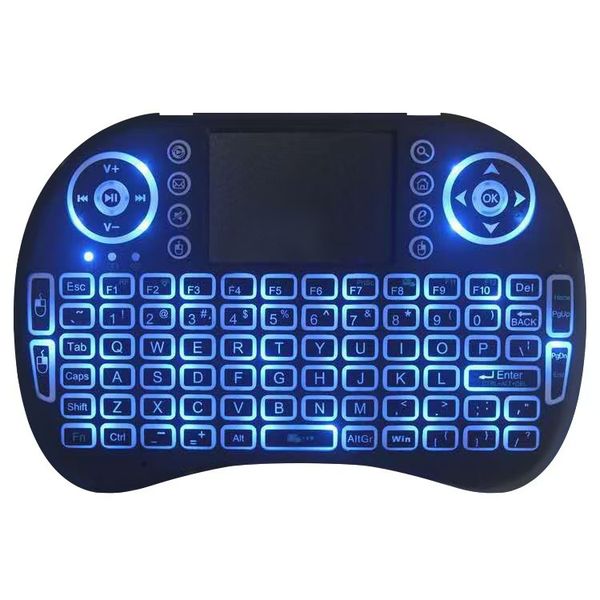 2.4G Wireless Keyboard with Touchpad Backlit Mini Keyboard for Smart TV PC