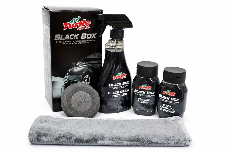 Turtle Wax Black Box Car Care Cleaning &amp; Wax Kit for Black Vehicles
