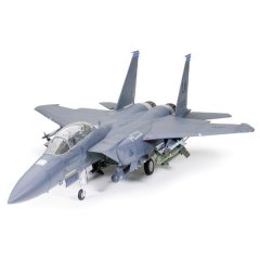 Tamiya 1/32 F-15E Strike Eagle Plane with Bunker Buster Plastic Model Kit