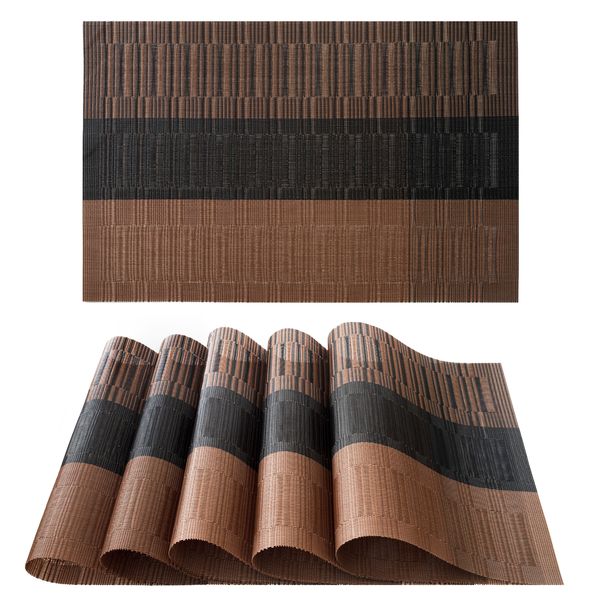 Creative Deco Set of 6 Exquisite Table PVC Place Mats