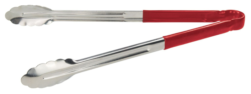 Stainless Steel Multipurpose Tong with Color Handle 30 cm - Set of 6