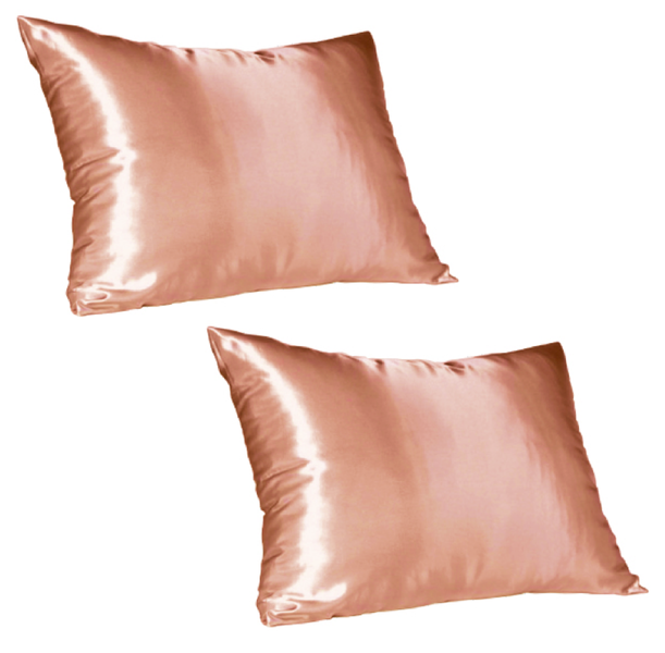 Dear Deer Blush Satin Pillowcase - Standard Size (Pack of 2)